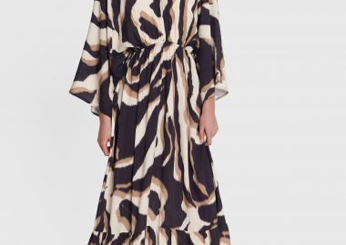 Μακρύ φόρεμα εμπριμέ  - 5206634913036 -  - 